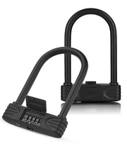 U字ロック 南京錠 ナンバー可変式 4桁 ダイヤルロック バイク用品 鍵 カギ 施錠 盗難防止 防犯対策 セキュリティ オートバイ 自転車 扉 引き戸 ロードバイク クロスバイク マウンテンバイク