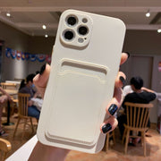 iPhoneケース iPhoneカバー スマホケース スマホカバー カードホルダー付き 背面保護 傷予防 傷防止 iPhoneX XS XR XSMAX 7Plus 8Plus iPhon11 11Pro 11ProMax iPhone12 12Pro 12ProMax 12mini iPhone13 13Pro 13ProMax 13mini 保護カバー 携帯ケース アイフォンカバー スマートフォンカバー シンプル