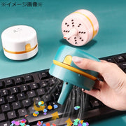 卓上クリーナー 卓上掃除機 USB充電式 コードレス ハンディ ミニ 小型 コンパクト 吸引力 底面ブラシ キーボード パソコン デスク 車内 消しゴム ほこり ホコリ 消しかす 卓上そうじ機 電動 ノズル付き ピンク ホワイト リチウム