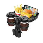 ドリンクホルダー トレイ 車内用 カー用品 スマホスタンド 食事トレイ 省スペース コンパクト 装着簡単 マルチホルダー 飲み物ホルダー カップホルダー 車用品