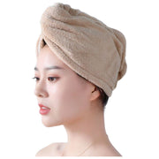 タオルキャップ ヘアキャップ ヘアドライタオル ヘアターバン レディース コーラルフリース 吸水 速乾 厚手 ふわふわ 柔らかい