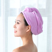 タオルキャップ ヘアキャップ ヘアドライタオル ヘアターバン レディース コーラルフリース 吸水 速乾 厚手 ふわふわ 柔らかい