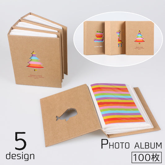フォトアルバム 写真アルバム 100枚 収納 ポケット式 ケース 商品画像