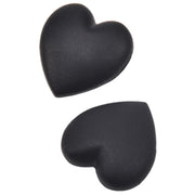 メガネストッパー 4個セット 2ペア 眼鏡用品 ハート ピンク ブラック ホワイト かわいい 滑り止め 落下防止