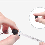 メガネストッパー 4個セット 2ペア 眼鏡用品 ハート ピンク ブラック ホワイト かわいい 滑り止め 落下防止