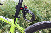 ワイヤーロック ブラケット付き 鍵式 自転車用品 ケーブルロック カギ 盗難防止 施錠 クロスバイク マウンテンバイク ロードバイク 折りたたみ自転車 サイクリング セキュリティー カラフル ブラック ピンク ブルー イエロー グリーン 黒 青 黄色 緑
