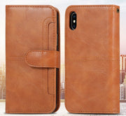 スマホカバー スマホケース iPhoneカバー 手帳型 マグネット分離式 吸着タイプ フェイクレザー クリアポケット カード収納 シック おしゃれ 背面保護 画面保護 全面 アイフォン スマートフォン スタンド PU ユニセックス メンズ レディース 無地