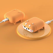 Airpodsケース イヤホンケース イヤフォン Airpodspro エアポッズ 第1世代 第2世代 第3世代 保護 落下防止 柴犬 いぬ 鳥 オウム エアポッツ
