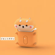 Airpodsケース イヤホンケース イヤフォン Airpodspro エアポッズ 第1世代 第2世代 第3世代 保護 落下防止 柴犬 いぬ 鳥 オウム エアポッツ