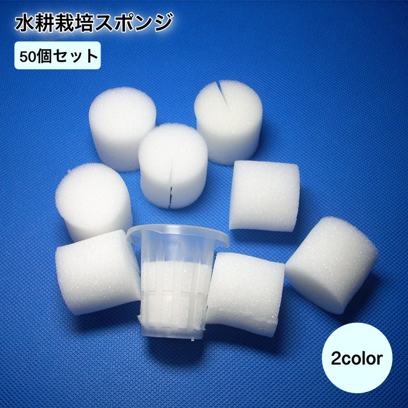 水耕栽培スポンジ 50個セット スポンジ ガーデニング 野菜植えスポンジ ホワイト 商品画像