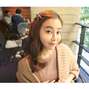 バレッタ 髪留め レディース 女性 婦人用 ヘアアクセサリー ラインストーン ヒトデ スターフィッシュ 髪飾り ヘアアレンジ おしゃれ かわいい エレガント 上品