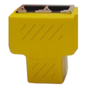 LANケーブルコネクタ パソコン周辺機器 PCケーブル 延長コネクタ RJ45 中継 2分岐 二股 プラグ メス カラフル カラバリ豊富