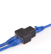 LANケーブルコネクタ パソコン周辺機器 PCケーブル 延長コネクタ RJ45 中継 2分岐 二股 プラグ メス カラフル カラバリ豊富