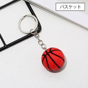 キーホルダー ボール 単品 1個 キーリング サッカー バスケット テニス バレー ラグビー スポーツ 球技 運動部 部活動 クラブ チーム おしゃれ かわいい お揃い ギフト プレゼント 贈り物