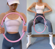 ピラティスリング ヨガリング ストレッチリング 負荷 宅トレ ジム トレーニング エクササイズ シェイプアップ 筋トレ ほぐす 鍛える 滑り止め フィットネス