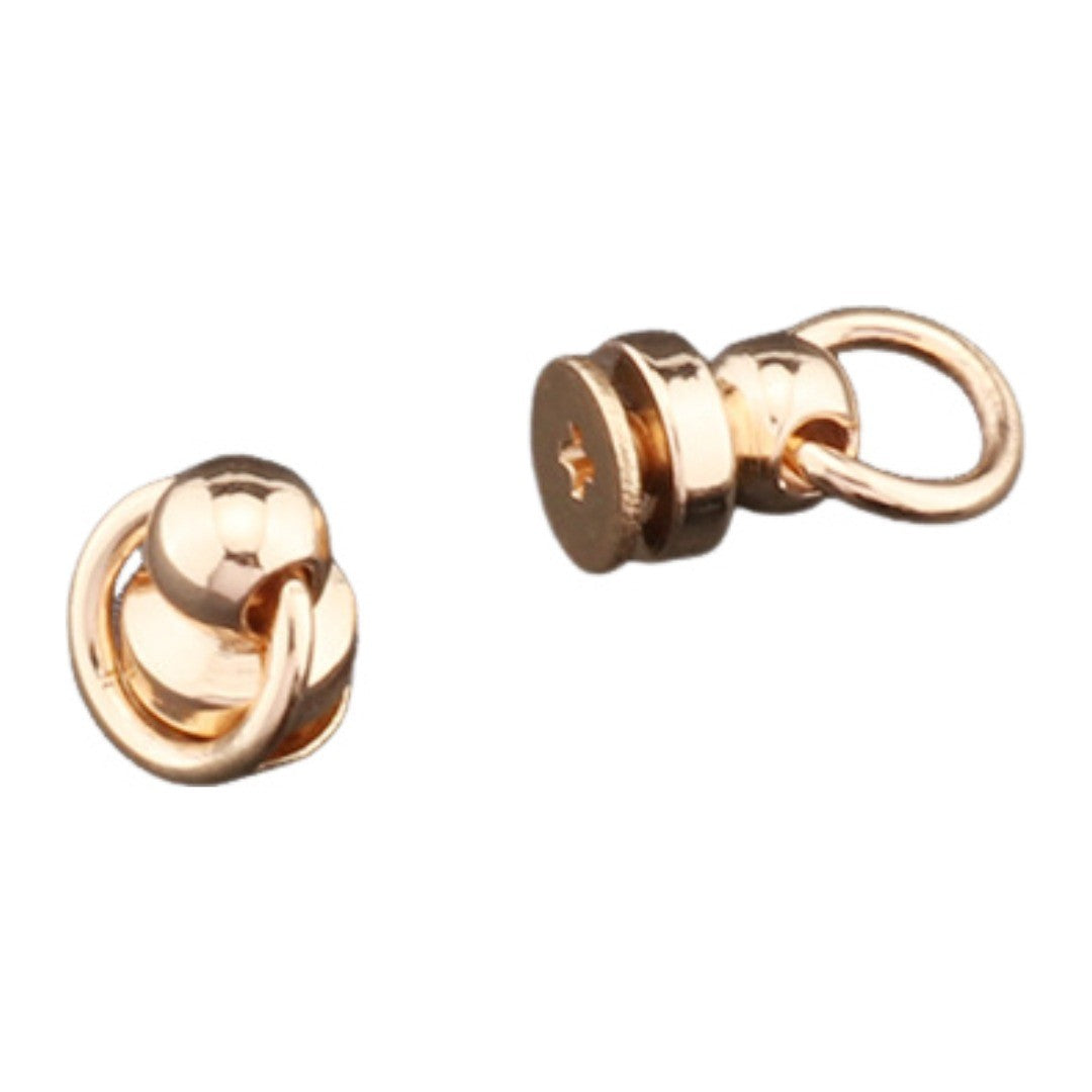 トチカン ネジ式 4個セット ドロップハンドル リング 丸カン 金具 留め具 ハンドメイド DIY 手芸 手作り 取り付け 後付け ゴールドカラー シルバーカラー