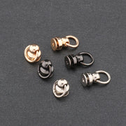 トチカン ネジ式 4個セット ドロップハンドル リング 丸カン 金具 留め具 ハンドメイド DIY 手芸 手作り 取り付け 後付け ゴールドカラー シルバーカラー