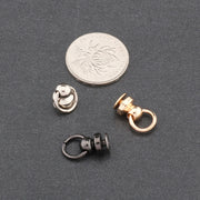 トチカン ネジ式 4個セット ドロップハンドル リング 丸カン 金具 留め具 ハンドメイド DIY 手芸 手作り 取り付け 後付け ゴールドカラー シルバーカラー