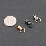 トチカン ネジ式 4個セット ドロップハンドル リング 丸カン 金具 留め具 ハンドメイド DIY 手芸 手作り 取り付け 後付け ゴールドカラー シルバーカラー