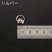 トチカン ネジ式 4個セット ドロップハンドル リング 丸カン 金具 留め具 ハンドメイド DIY 手芸 手作り 取り付け 後付け ゴールドカラー シルバーカラー