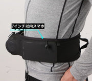 ランニングポーチ ウエストポーチ 男女兼用 揺れない 軽量 大容量 収納 ペットボトル スマホ スポーツ アウトドア ジョギング