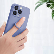 iPhoneケース カバー スマートフォンケース スマホケース スマホカバー 携帯カバー スマホリング リング付きケース 背面保護 傷防止 耐衝撃 無地 シンプル おしゃれ 可愛い ブラック グリーン