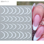 ネイルシール ネイルアート ネイルパーツ レディース 女性 メンズ 男性 ユニセックス 男女兼用 ファッション雑貨 ネイル雑貨 ネイル関連雑貨 ライン ゴールドカラー シルバーカラー ブラック ホワイト 可愛い キュート フェミニン おしゃれ クール かっこいい