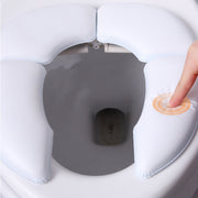 補助便座 子ども便座 子供便座 育児用品 育児雑貨 トイレ雑貨 トイレ用品 トイレ補助 トイレトレーニング 生活雑貨 折り畳み式 クッション素材 防滑 無地 ホワイト シンプル 持ち運び便利 旅行 お出かけ