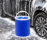 折りたたみバケツ 9L 11L 13L 洗い桶 水汲み 掃除用品 オックスフォード シンプル 釣り 洗車 キャンプ アウトドア 大容量 コンパクト 収納 防水