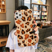 iPhoneケース iPhoneカバー スマホケース スマホカバー 背面保護 傷予防 傷防止 ヒョウ柄 ラメ入り かわいい おしゃれ TPU アイフォン スマートフォン