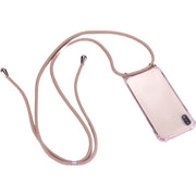 iPhone用ケース スマートフォンケース ストラップ付き 透明 男女兼用 レディース メンズ スマホケース 紐付き アイフォン用カバー 斜めがけ ショルダー 吊り下げ シンプル クリアケース