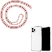 iPhone用ケース スマートフォンケース ストラップ付き 透明 男女兼用 レディース メンズ スマホケース 紐付き アイフォン用カバー 斜めがけ ショルダー 吊り下げ シンプル クリアケース
