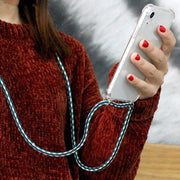 iPhone用ケース スマートフォンケース ストラップ付き 透明 男女兼用 レディース メンズ スマホケース 紐付き アイフォン用カバー 斜めがけ ショルダー 吊り下げ シンプル クリアケース