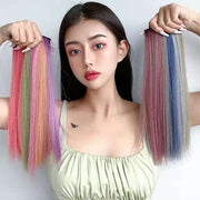 ワンタッチエクステ 部分ウィッグ レディース 女性 単品 エクステ つけ髪 つけ毛 ヘアアレンジ メッシュ ストレート カラーチェンジ ヘアピース エクステンション ワンタッチ コスプレ おしゃれ シンプル お出かけ
