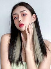 ワンタッチエクステ 部分ウィッグ レディース 女性 単品 エクステ つけ髪 つけ毛 ヘアアレンジ メッシュ ストレート カラーチェンジ ヘアピース エクステンション ワンタッチ コスプレ おしゃれ シンプル お出かけ