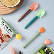 袋止めクリップ キッチンクリップ 8個セット 袋留め キッチン整理用品 保存クリップ チューリップ スプーン 可愛い 食品保存 食材保存 食べかけ 湿気対策 便利アイテム