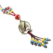 ネックレス ペンダント レディース アクセサリー 紐 ボール 陶器風 花 フラワー ビーズ 鳥モチーフ バード おしゃれ お出かけ プレゼント ギフト 贈り物 女性用 ファッション小物