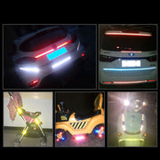 反射テープ 8m リフレクター 反射板 シール ステッカー 蛍光 安全 夜間 事故防止 車 バイク 追突防止