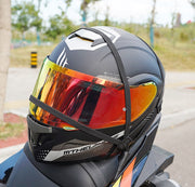 ゴムバンド バイク用 荷台用 ヘルメット用 フック付き 固定ベルト ヘルメットアクセサリー ゴムロープ 自転車用 ゴム紐 荷締め ヘルメットロープ ストラップ 荷物固定ベルト ゴムベルト 単品 長さ調節可 反射材 60cm 90cm 便利グッズ バイク用品 自転車用品 シンプル カジュアル 黒 赤 緑 青 黄 橙
