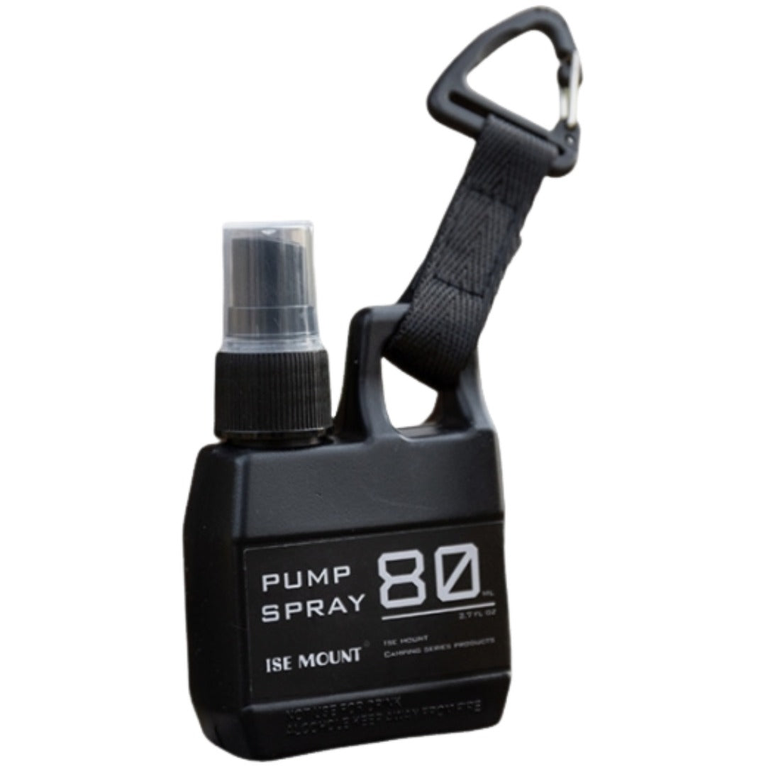 スプレーボトル 携帯用スプレー 80ml アルコール対応 詰替え容器 スプレー容器 霧吹き ストラップ付き カラビナ付き 消毒液 ミスト