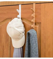 ドアハンガーフック 2個セット ドアハンガー ハンガーラック 5連 ドアハンガーラック スマート ロング 長い 収納ラック 収納フック 掛ける ドア おしゃれ 便利