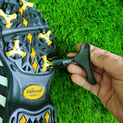 ゴルフスパイクレンチ ゴルフシューズ用 ゴルフレンチ 交換レンチ 鋲交換 取り外し 2ピン 工具 便利 ネジ ピン ゴルフ用品 ゴルフグッズ メンテナンス用品 黒