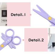 カバー付きはさみ 事務用品 文房具 日用品 カバー付き キャップ付き 学校用はさみ 子供用はさみ ハサミ 安全 かわいい とんぼ トンボ 学童 小学校 入学