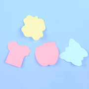 付箋 ふせん 4色 100枚 文房具 メモ帳 メモ デザイン豊富 ハート クマ チョウ Tシャツ かわいい