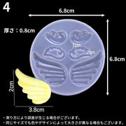 シリコンモールド 天使の羽根 翼 羽根 型枠 抜き型 UVレジン 樹脂粘土 エポキシ樹脂 クラフト ハンドメイド 手作り 手芸 DIY