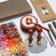 シーリングスタンプセット シーリングワックス スターターキット ボックス入り 封蝋 手紙 招待状 プレゼント DIY 手作り おしゃれ かわいい