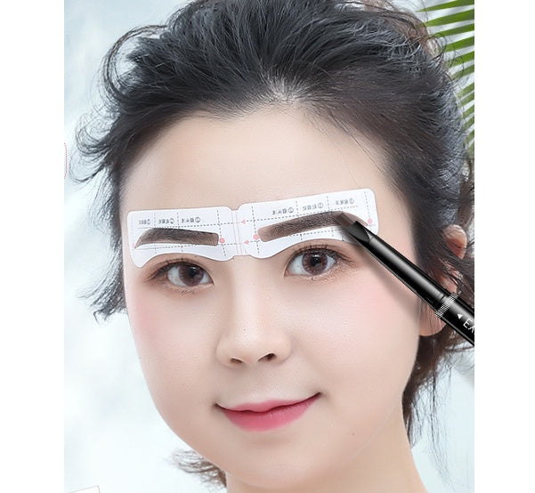 アイブロウテンプレート 両眉 52枚セット シール式 貼る 調節可能 商品画像3