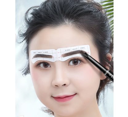 アイブロウテンプレート 両眉 52枚セット シール式 貼る 調節可能 商品画像3