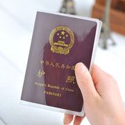 透明パスポートカバー 透明パスポートケース カードポケット付き パスポート用カバー 海外旅行 旅行用品 クリア トラベルグッズ