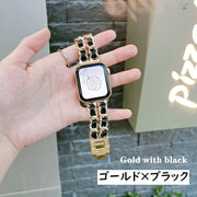 腕時計用ベルト apple watch用互換バンド アップルウォッチ用 チェーンストラップ レディース 着せ替え 交換ベルト 付け替え series 7 6 5 4 SE おしゃれ かわいい エレガント サイズ調節可能 スタイリッシュ メンテナンス 修理交換用品